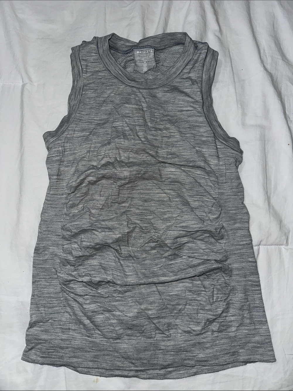 Athleta Heather Gray Muscle Tank Top